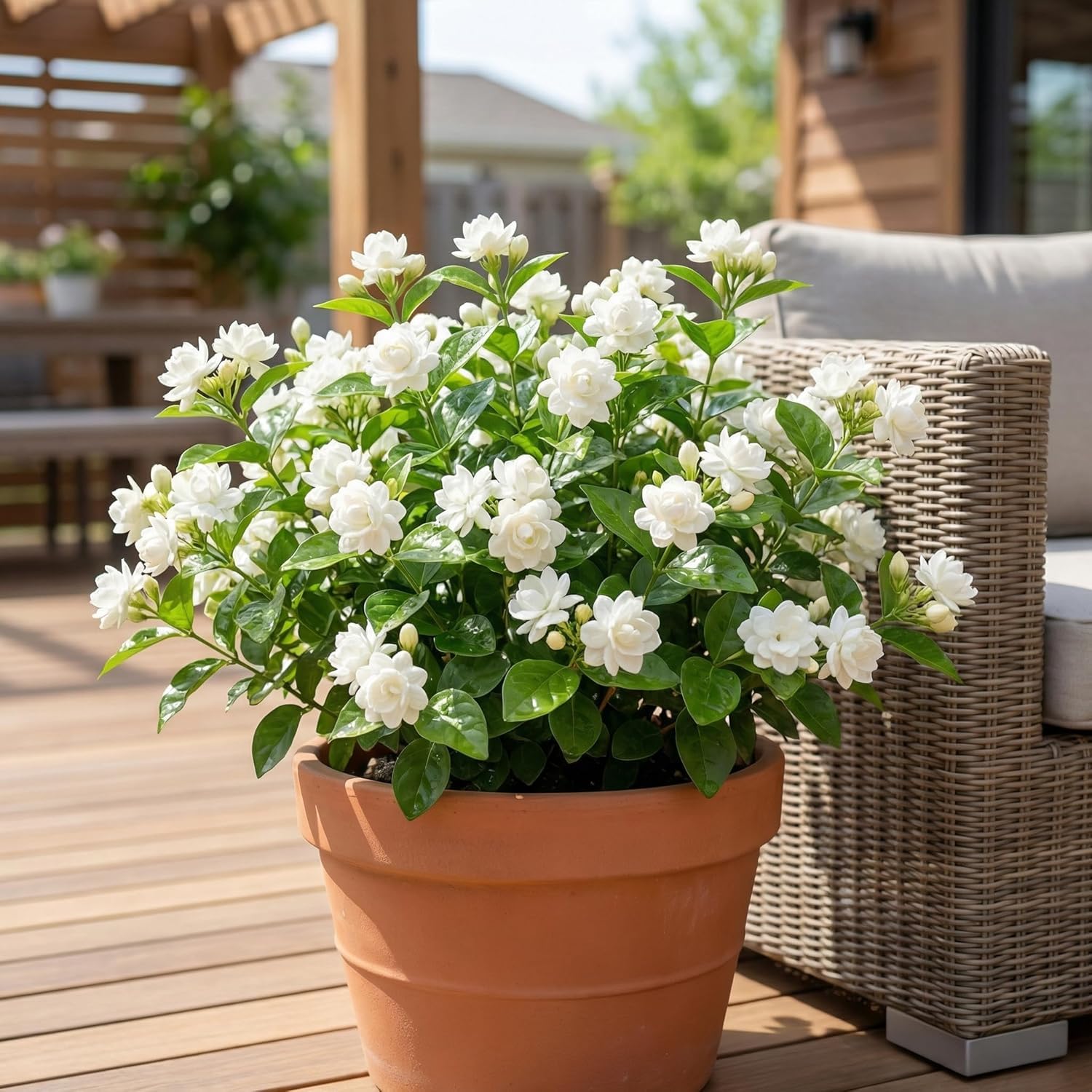 200+ Jasmine Outdoor Hardy Shrub, Scented for Gardens Patios, and Borders, white - Image 4