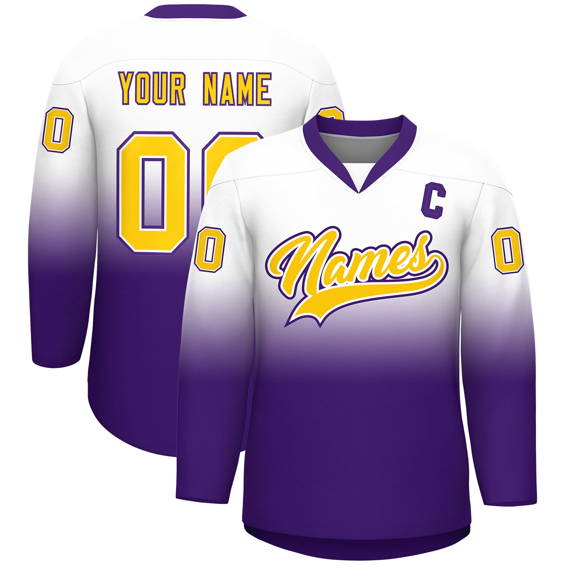 KXK Personalized V-Neck Hockey Jerseys for Men Youth,Custom Hockey Uniform Stitched or Printed Name Number Logo