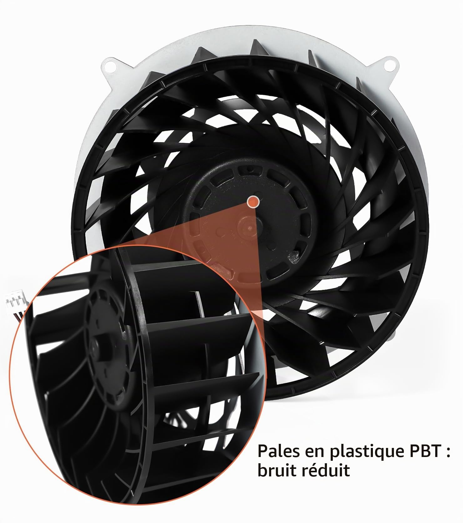 Ventilateur de refroidissement interne de rechange pour console PS5 Slim, 19 lames, tournevis T8 inclus