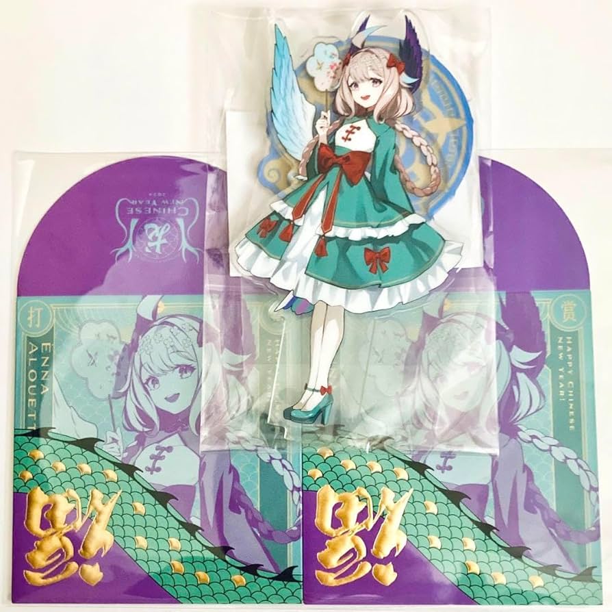 エナー・アールウェット にじさんじEN 缶バッジ チェキ 春節 にじフェス 正月 にじさんじEN 春節グッズ エナー