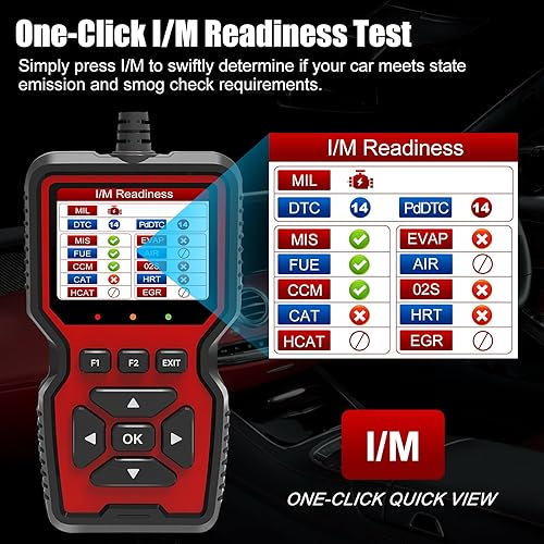 Vista 4 de Herramienta de diagnóstico del escáner OBD2, lector de código de motor de verificación automática con funciones OBD2 completas, restablecimiento
