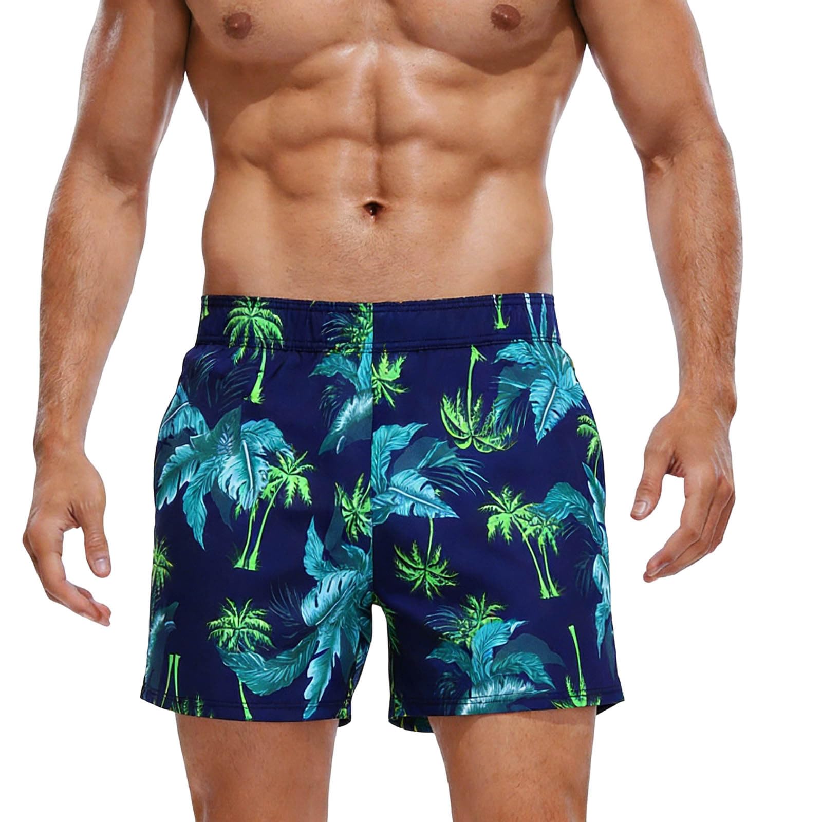 Shorts Herren Hawaii Kurze Hosen Sommer Leicht Und Luftig Herrenshorts Strand Atmungsaktive Sommershorts Tunnelzug Taschen Sport Freizeitshorts Freizeit Sportshort Grün Einheitsgröße