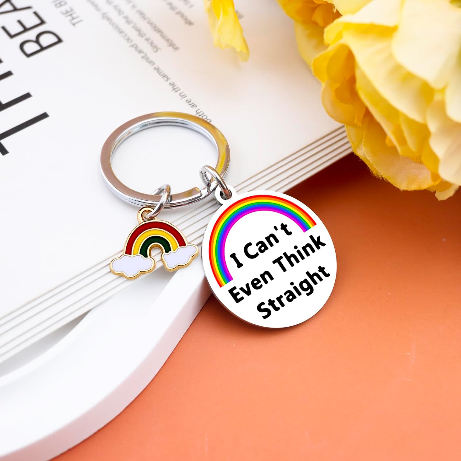 Rainbow Keychain Lesbian Pride Gifts Lgbtq Valentines Day Gift for Boyfriend Girlfriend Couple Gay Gifts for Men Transgender Stuff Gay Pride Accessories Lesbian Stuff Lgbtq Wedding Gift Ideas - Image 3