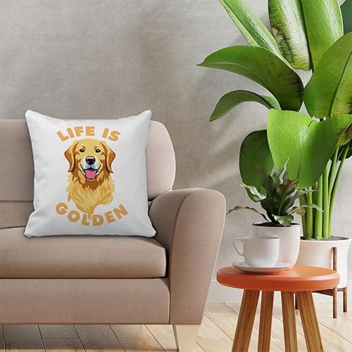 Miniatura 2 de grapehiker Fundas de almohada Golden Retriever de 18 x 18 pulgadas, regalos de Golden Retriever para mujeres y hombres, regalos de Golden Retriever,