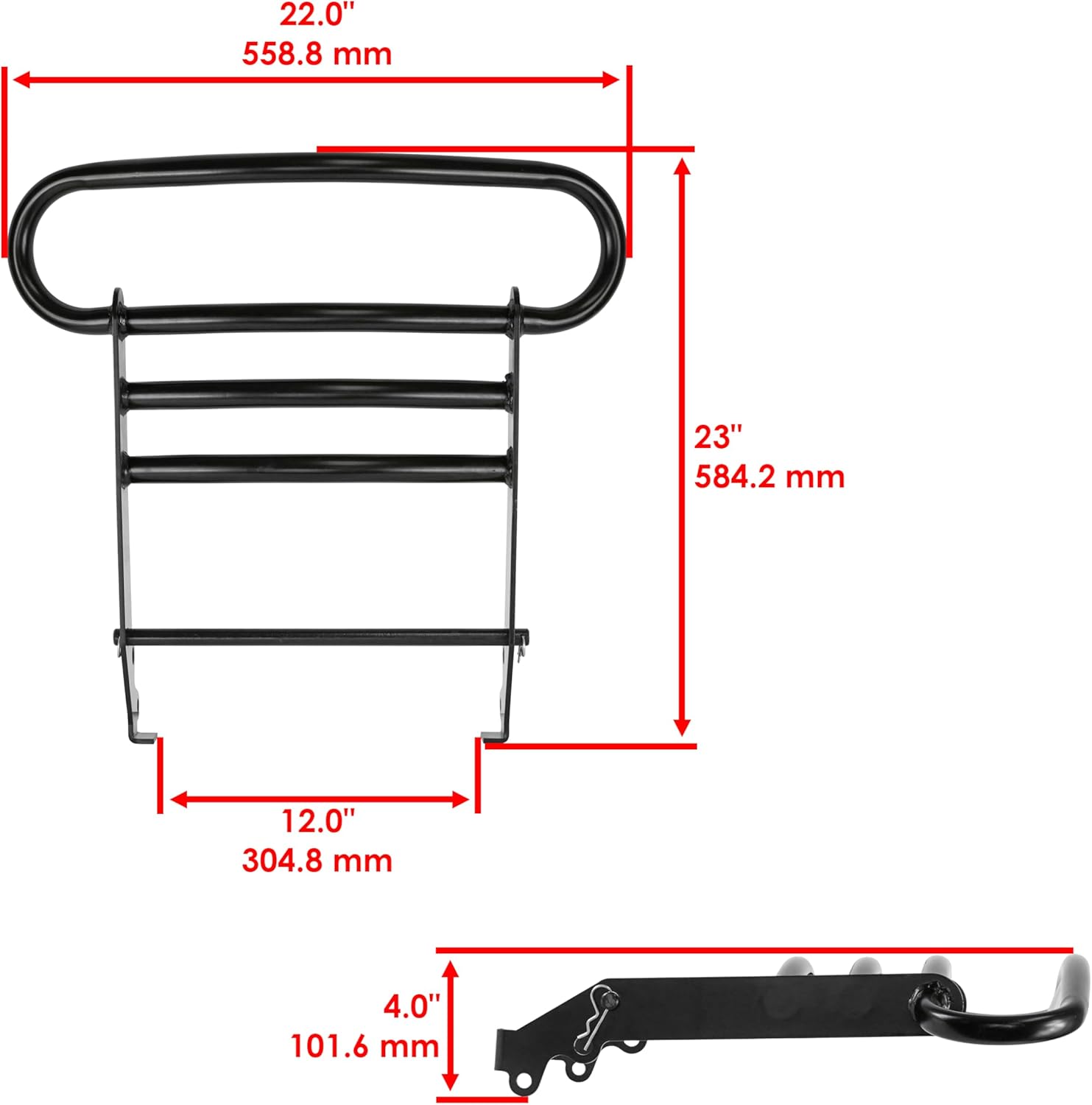 Caltric Front Bumper Brush Guard Compatible With John Deere X300 X304 X320 X324 X330 X340 X350 X350R X354 X360 X370 X380