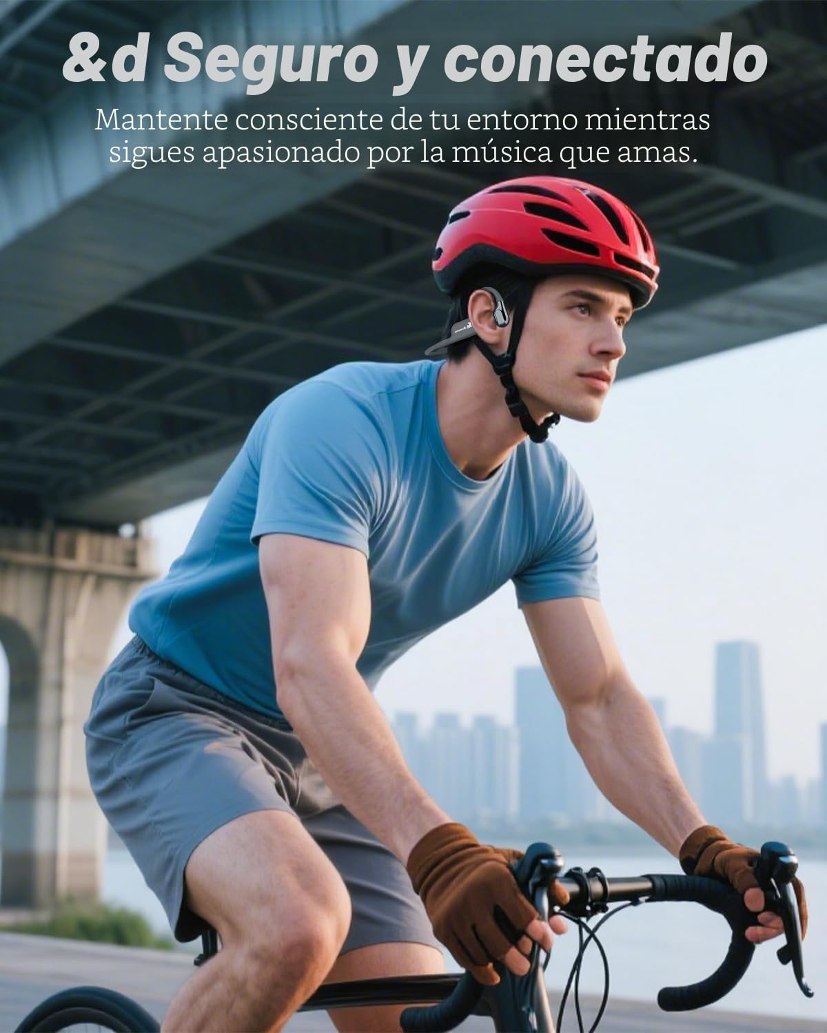 ANSTEN Auriculares Natacion Conduccion Osea, IP68 Auriculares para Nadar Impermeables con Bluetooth 5.4, Cascos Abiertos con 8G Mp3 para Nadar Correr Ciclismo