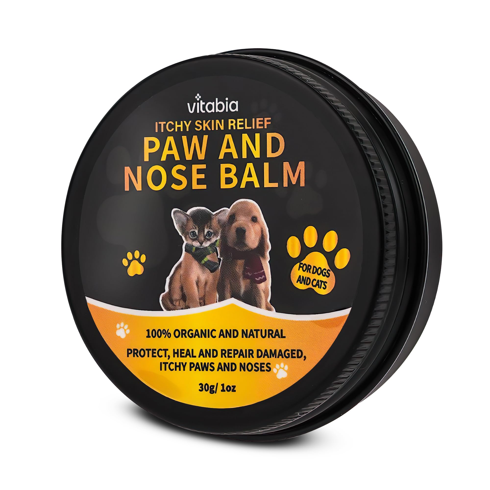 Cat and Dog Paw Balm, Pets Skin Treatment With Shea Butter, Vitamin E, Coconut Oil And Apple Cider Vinegar, Cat Acne