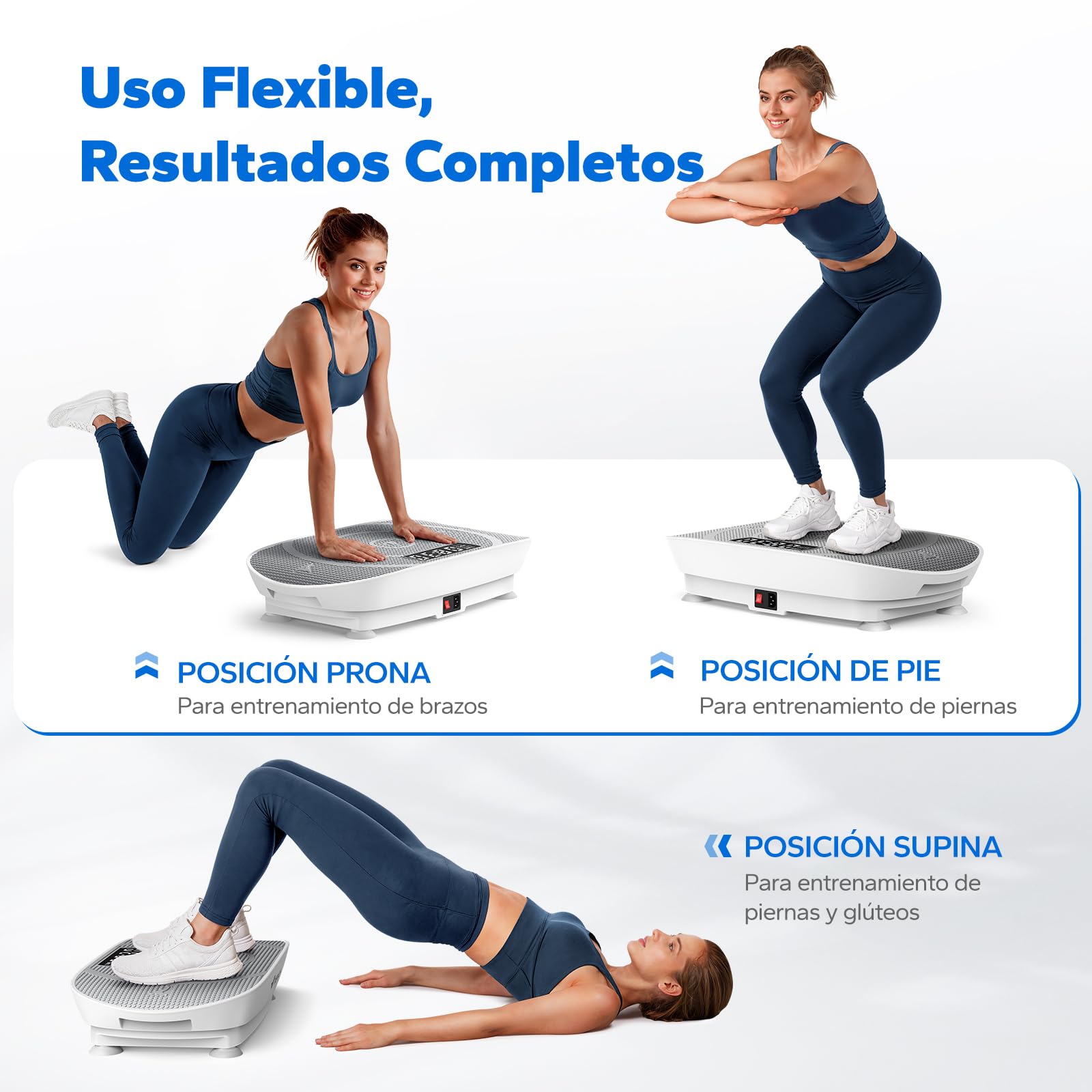 MERACH Plataforma Vibratoria, Plataforma Vibración Muscular Silenciosa y Compacta para Moldear el Cuerpo y Relajarse, con Cómoda Almohadilla de Silicona, Pantalla LED y Mando a Distancia