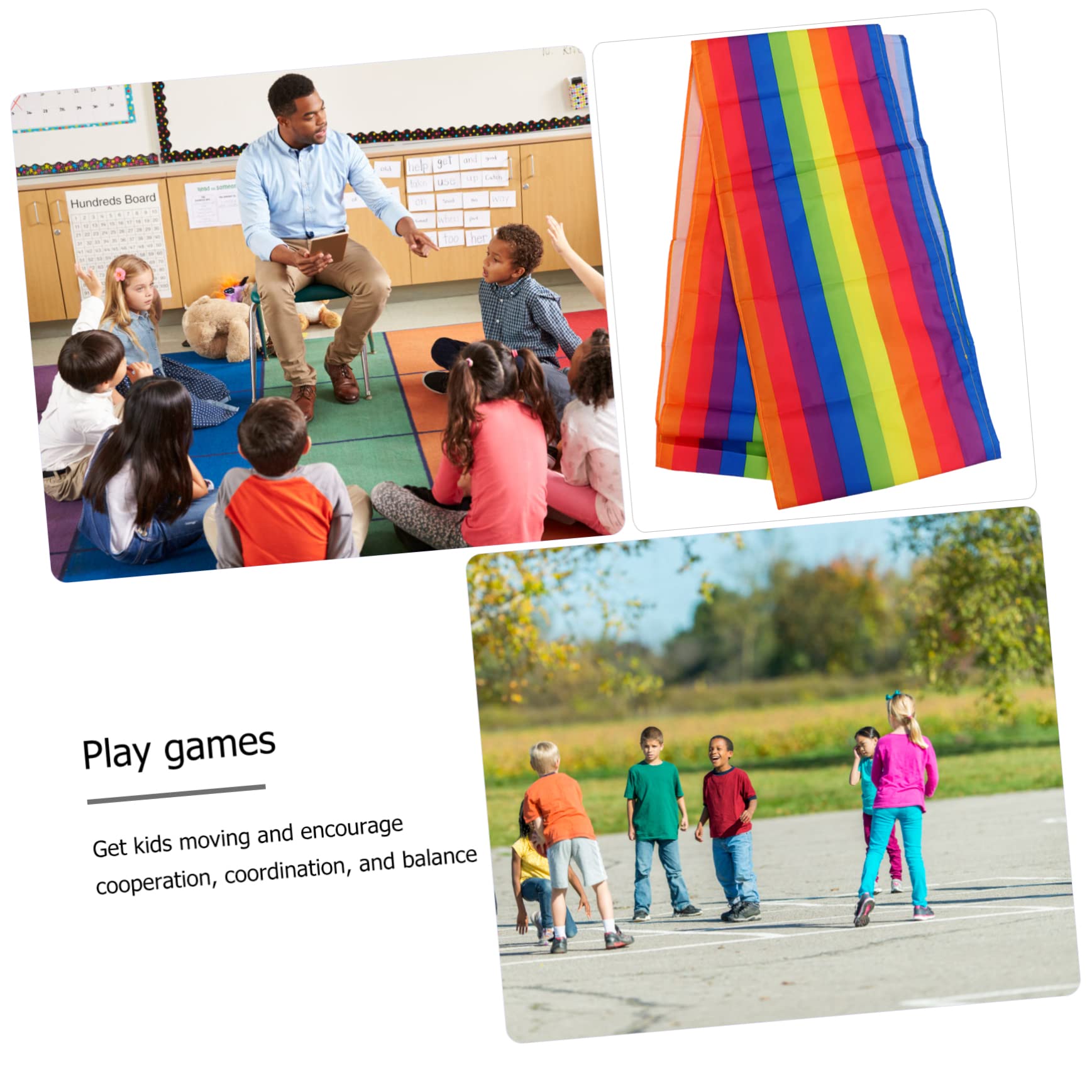 Beaupretty Kinder Laufmatte Teamspiel Requisiten 6m x 45cm Strapazierfähiges Material Rollende Spielmatte Für Teamwork Gruppenaktivitäten Und Outdoor Spiele
