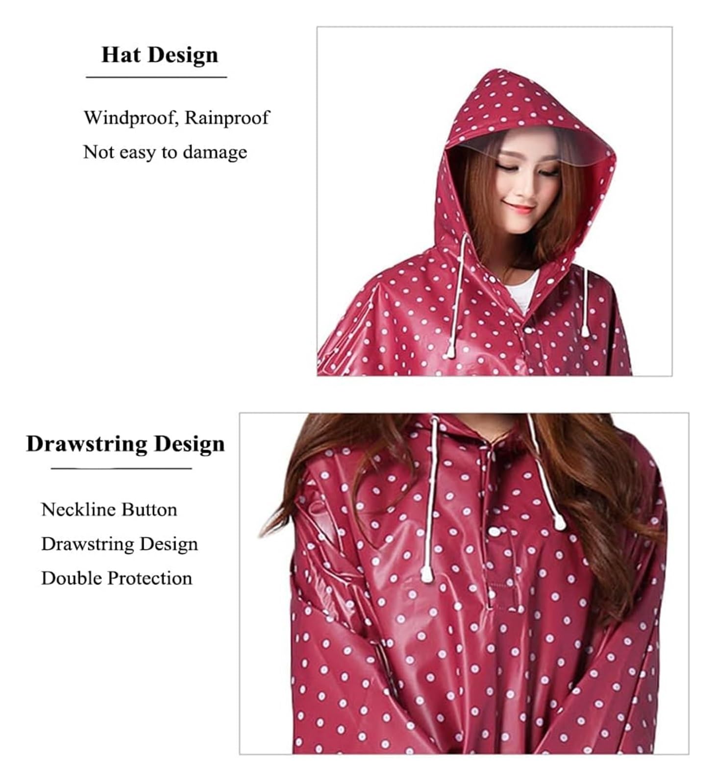 Waterproof Rain Poncho Cycling Poncho, Rowerowa kurtka przeciwdeszczowa dla mężczyzn Kobiety Wiatroszczelna jazda na rowerze Rowerowe Poncho Rowerowy płaszcz przeciwdeszczowy Peleryna przeciwdeszczowa