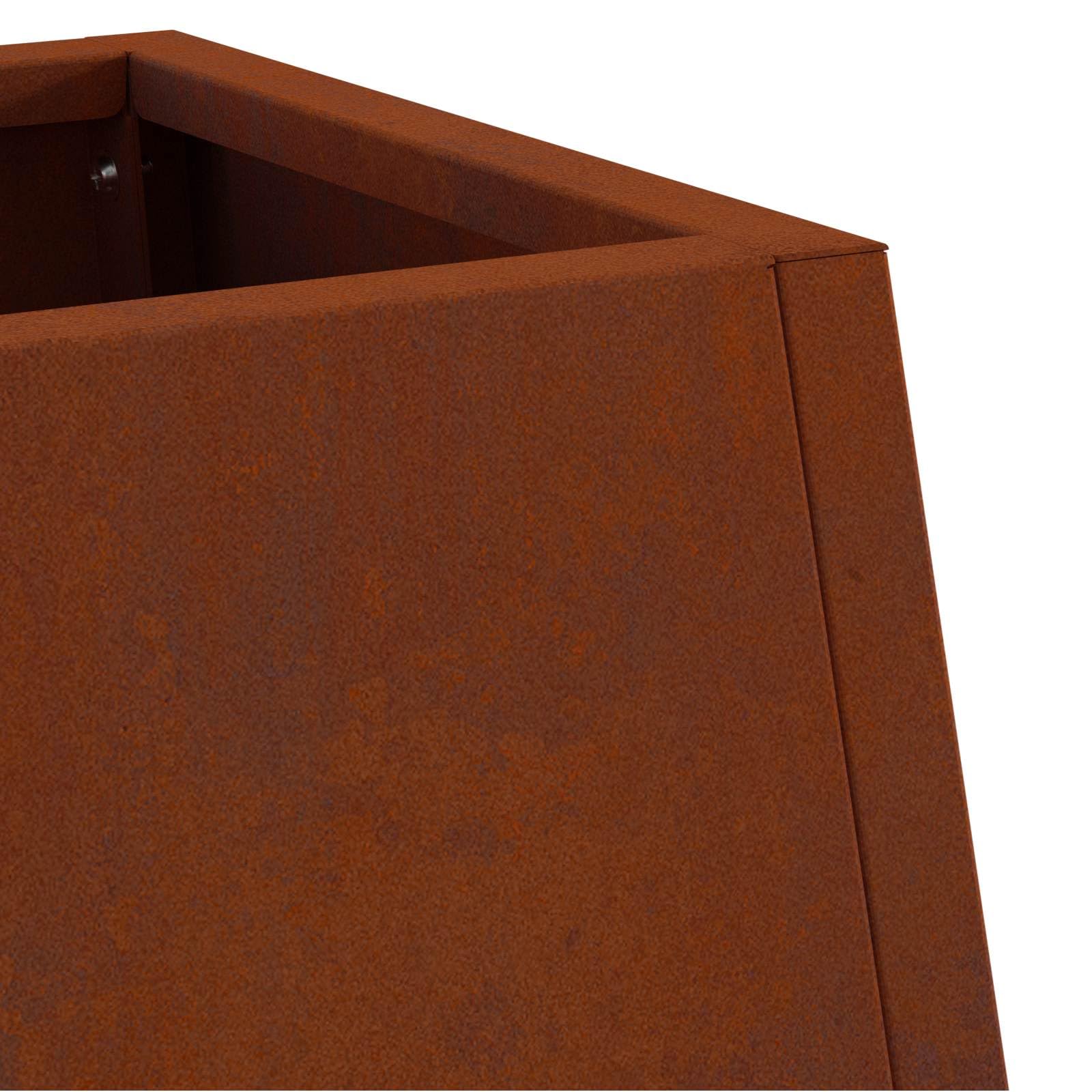 vidaXL Bowl ogniskowy Rdzawy 50 x 35 x 100 cm Stal kortenowska