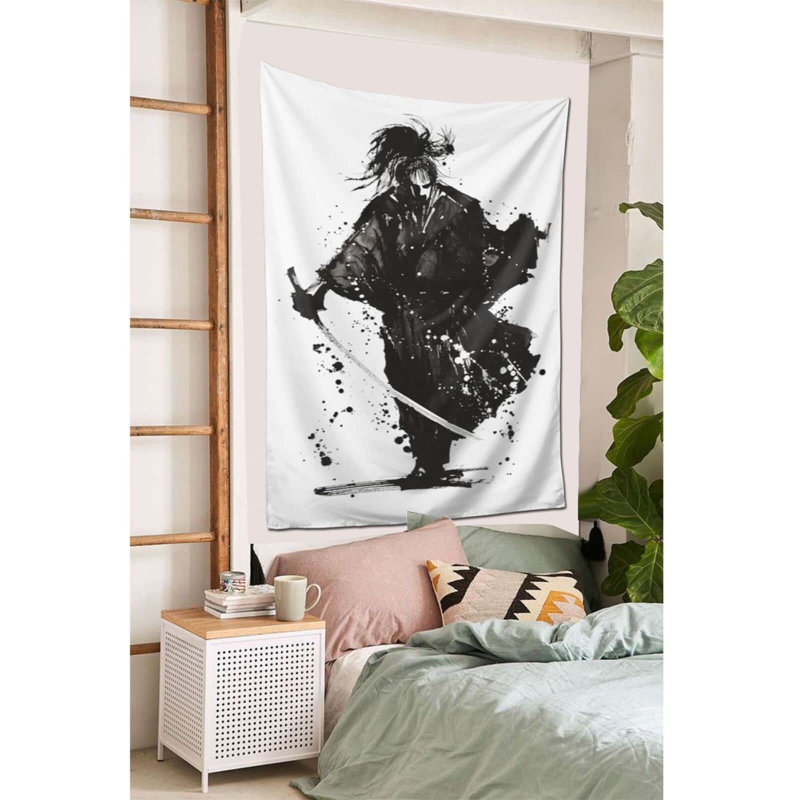 Amazon.co.jp: タペストリー 和風 武士 超カッコいい 最強 侍 剣道 