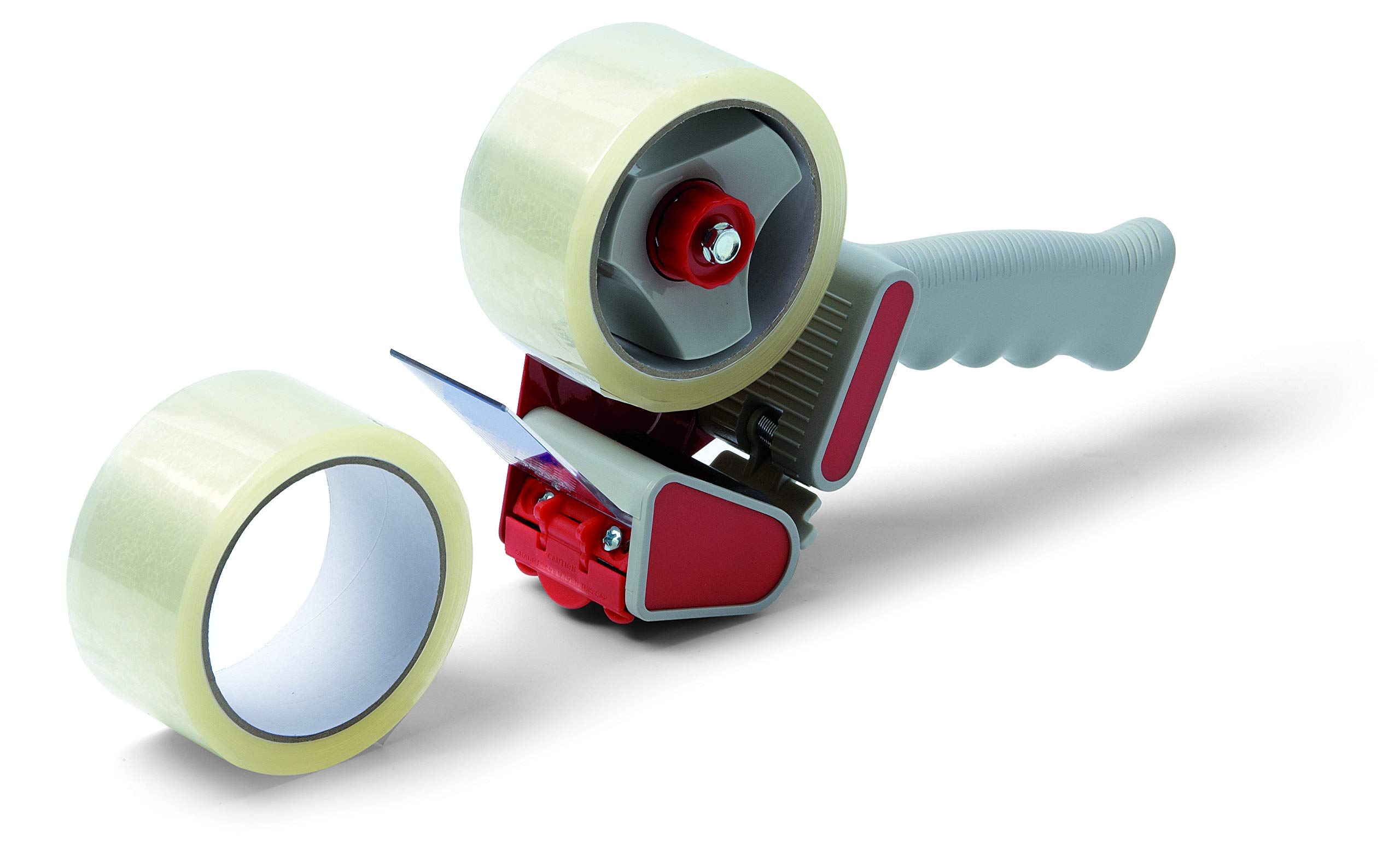 Schuller Eh'klar patentierter Handabroller inkl. 2 Rollen Schuller-Box Verpackungsbänder 50m, transparent, 44991