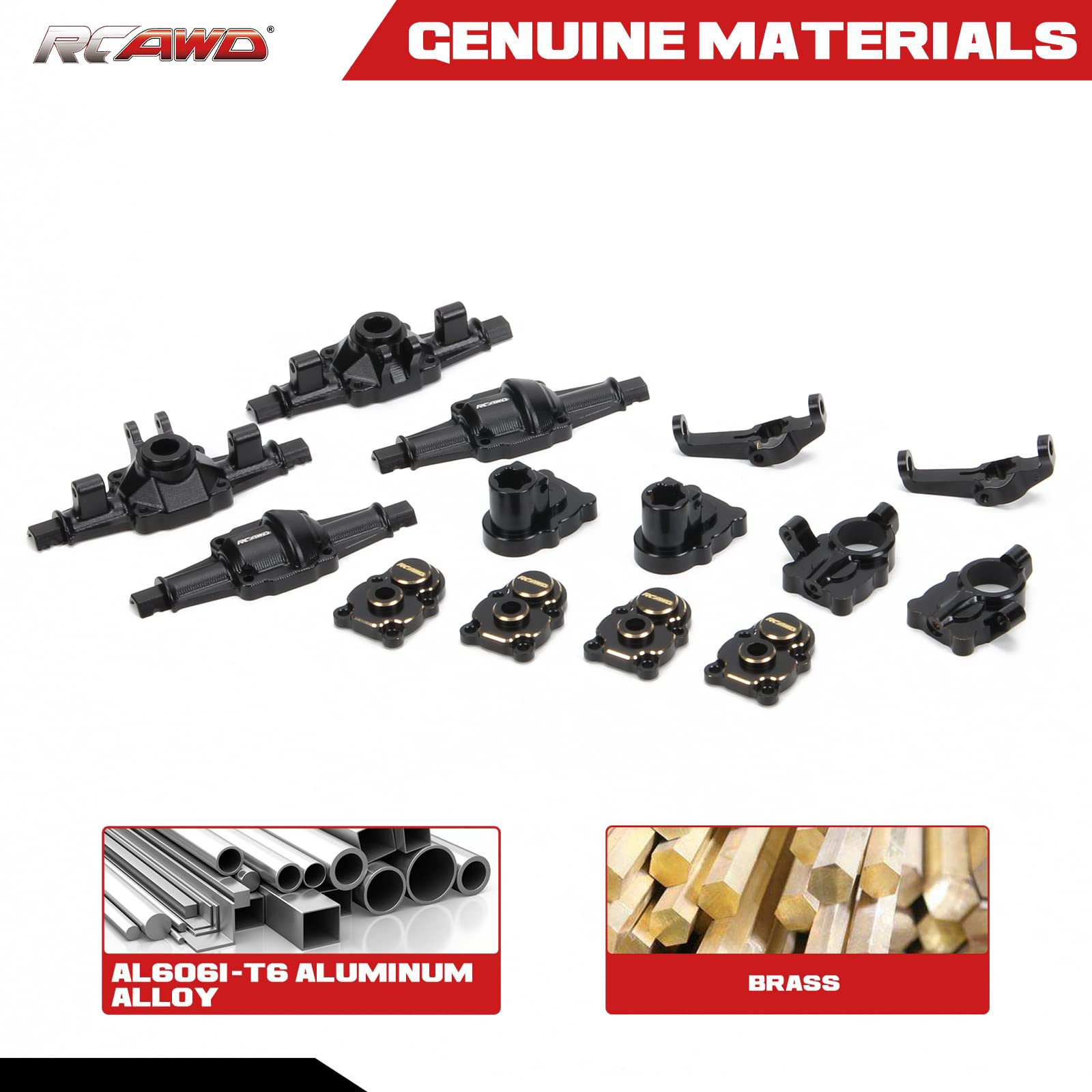 Amazon.com: RCAWD Alloy FCX24 Portal Axles Case Set for FMS 1/24