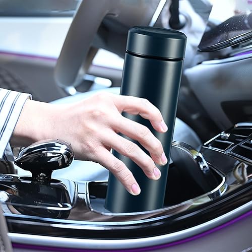 Miniatura 6 de Botellas de agua de acero inoxidable de 17 onzas, botella de agua delgada, botella de agua térmica, botella de agua aislada que mantiene el calor