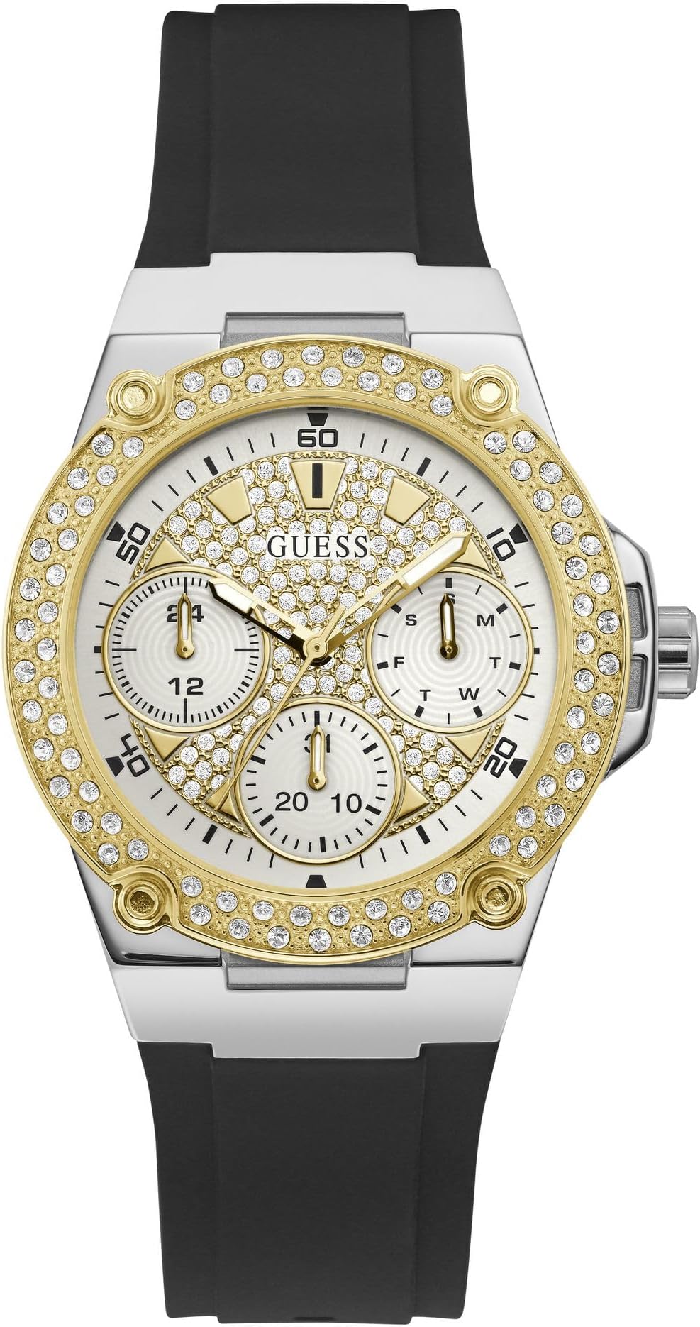 Guess Quartz Silver Dial Willow Stainless Steel Mesh Bracelet Watch For Women - W0836L2 main image 1