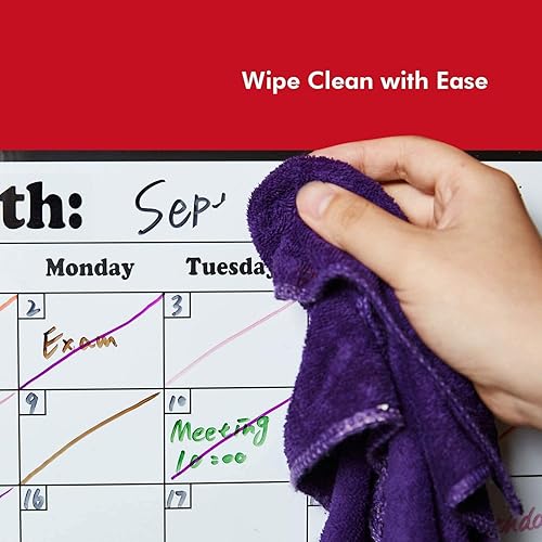 Miniatura 5 de Volcanics Calendario de nevera magnética pizarra blanca de borrado en seco para planificadores de refrigerador, 11.5 x 14.7 pulgadas