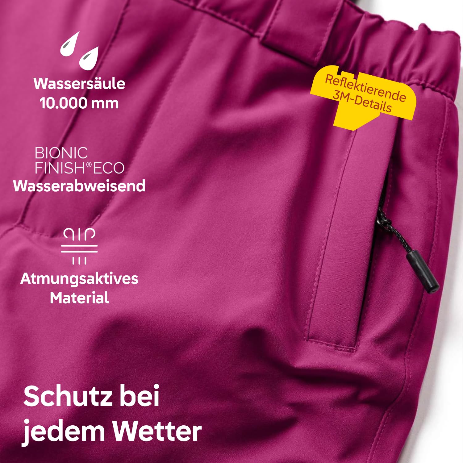 Kabooki LEGO® Kinder Skihose wasserdicht, Hellbraun
