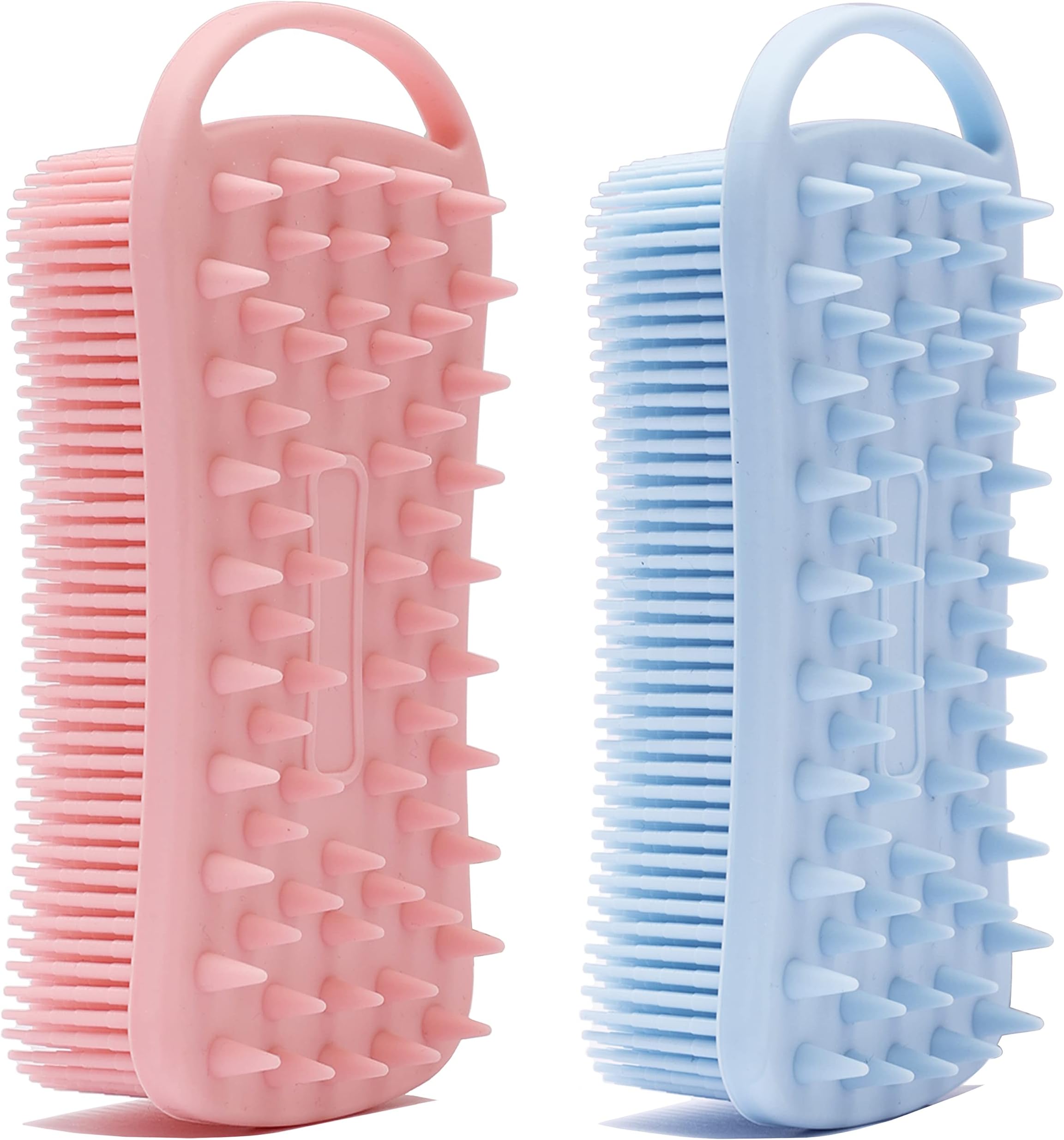 Amazon.com : Upgrade 2 in 1 Bath and Shampoo Brush, Silicone Body ...