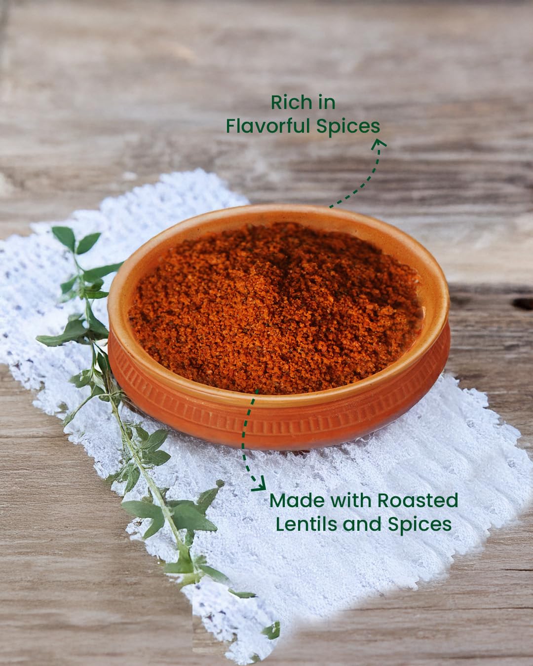 Farmveda Chutney Podi | 100g (Pack of 2)| Authentic South Indian Spiced Powder | No Preservatives, No Added Colours | Perfect with Idli & Dosa | Ready-to-Eat | Farmer-Owned Brand - Image 4 thumbnail