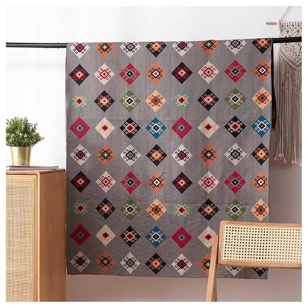 Tissu africain imprimé patchwork ethnique coupon de couture en polyester 1.5x2m - 8