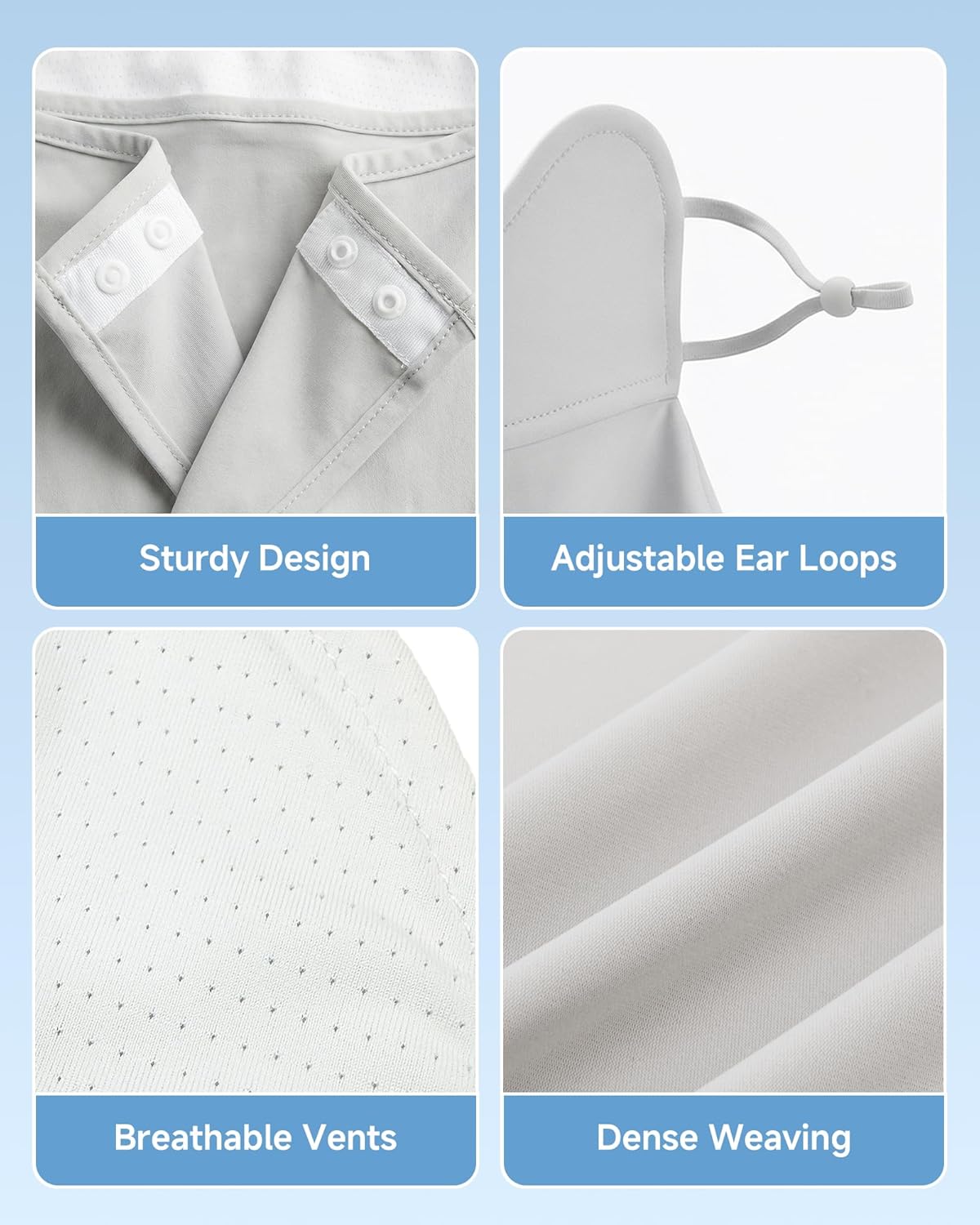 Stelle UV Protection Face Cover Breathable Cooling Neck Coverage Gaiter Scarf Summer Outdoor Activities - Image 6