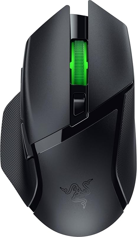 Razer Basilisk V3 X Hyperspeed - Souris Gaming sans Fil (Forme Ergonomique Iconique avec 9 Boutons Programmables, sans Fil HyperSpeed, Capteur Optique 5G Avancé de 18K) Noir