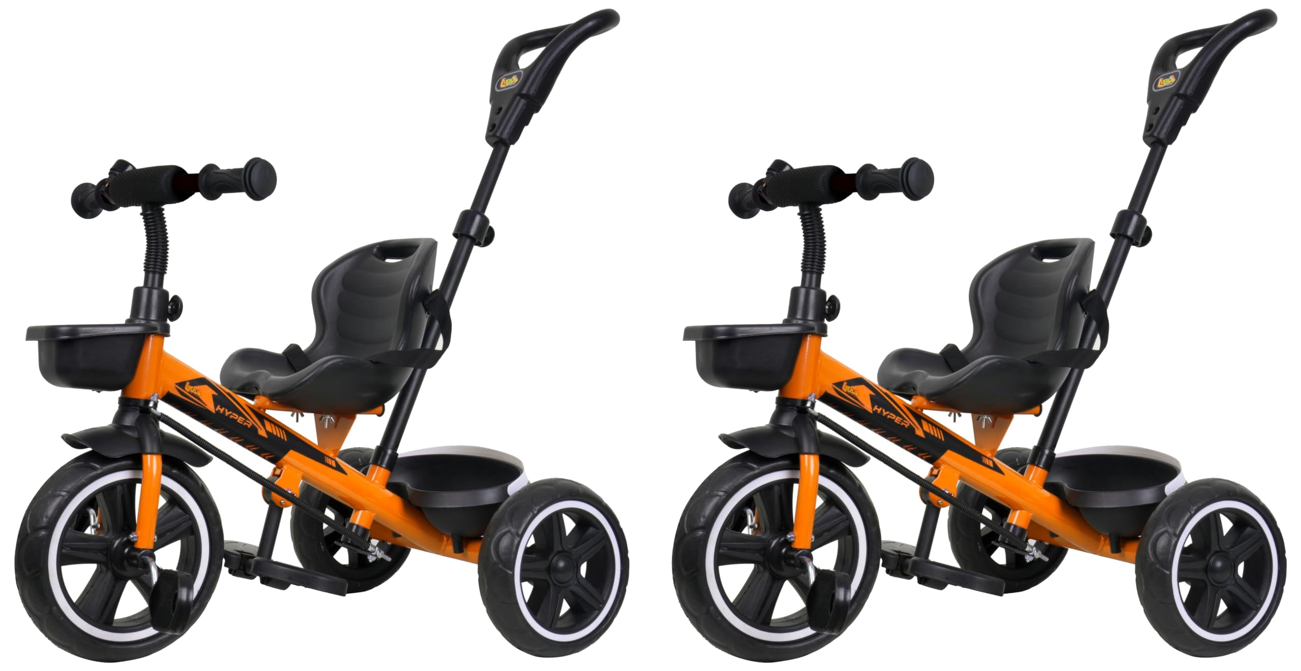Luusa TFT RX-500 Plug N Play Trike/Baby Tricycle with Parental Control, Cushion Seat and Seat Belt for 12 Months to 48 Months Boys/Girls/Carrying Capacity Upto 30kgs (Orange) Proudly Made in India-image-35