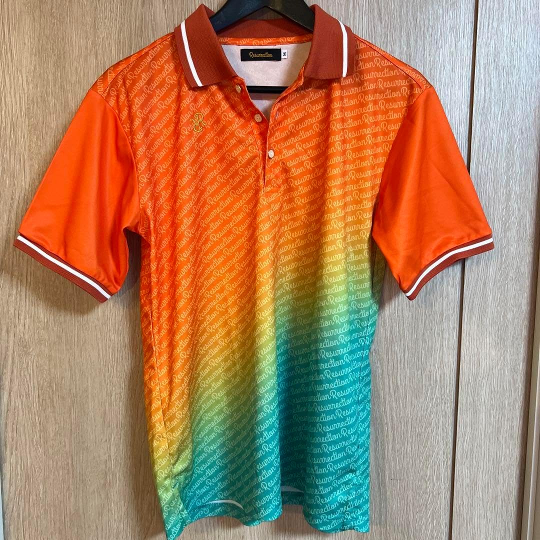 Resurrection M ポロシャツ オレンジグラデーション