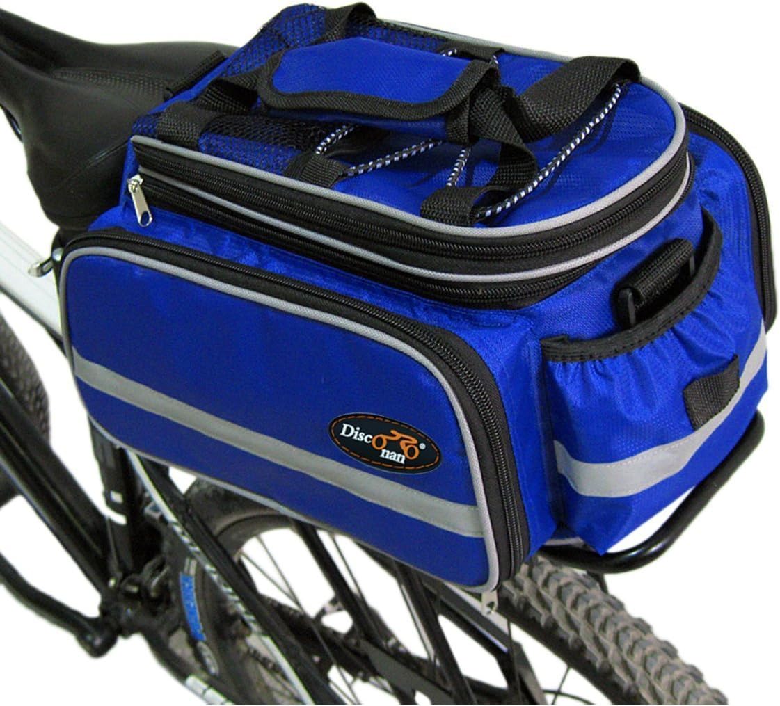 Disconano® Waterproof Multi Function Excursion Cycling Bicycle Bike Rear Seat Trunk Bag Carrying Luggage Package Rack Panniers with Rainproof Cover