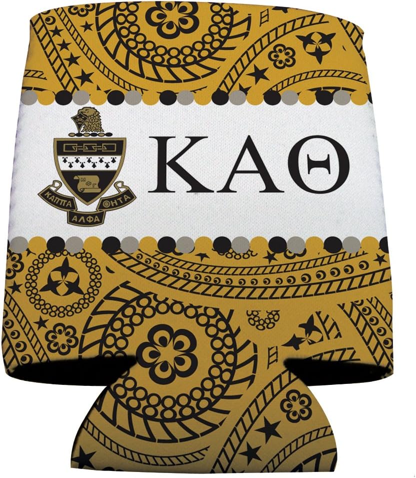 VictoryStore Can and Beverage Coolers - Kappa Alpha Theta, Paisley Print Design, Set of 12