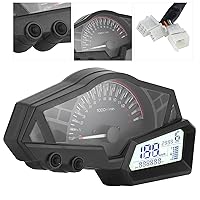 Vista 8 de Odómetro LCD, ABS LCD motocicleta odómetro velocidad combustible medidor 15000RPM apto para 300