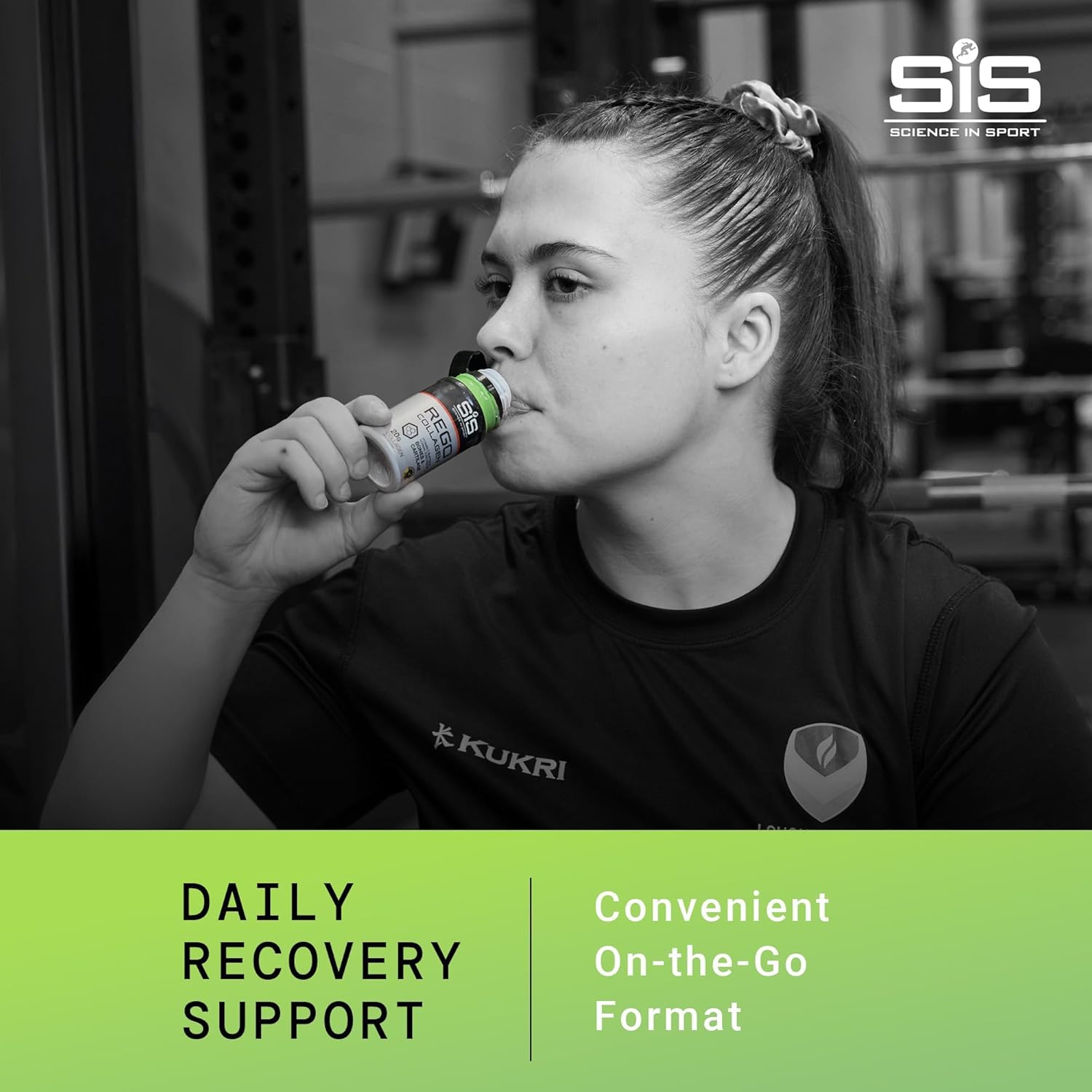 Science in Sport REGO Collagen Shot - Vitamin C Collagen Shot for Cartilage Health & Muscle Support - 20g Liquid Collagen - Ready-to-Drink - Sports Nutrition - Apple Flavor - 12 Count