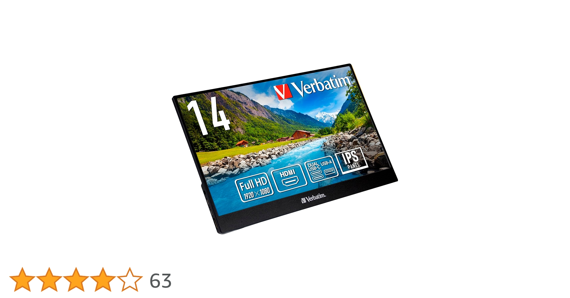 ディスプレイ・モニター本体 verbatim portabl montor14 ポータブル・モニター - Verbatim Japan（バーベイタムジャパン）