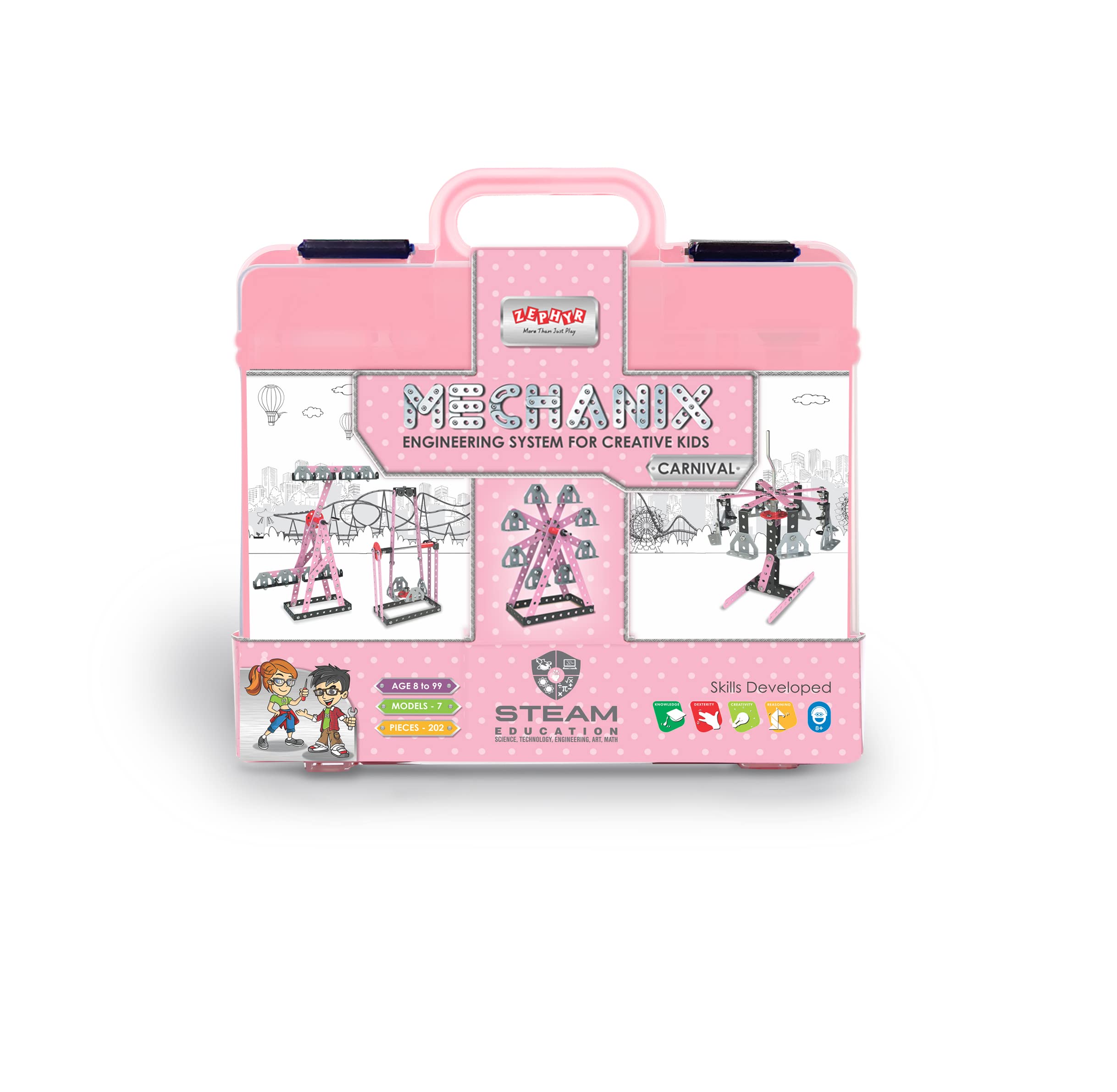 Mechanix Carnival Smart Bag Made in India DIY STEAM Toy Building and Construction Set for Boys and Girls Age 7 yrs+ (B08DJBG43F) Amazon Price History, Amazon Price Tracker