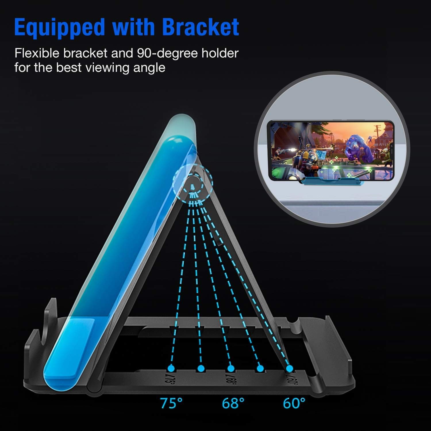 Adaptador convertidor de teclado y mouse para juegos para Android, sin demora, soporte ajustable, carga mientras juegas (mezcla Pro viene estándar) 5