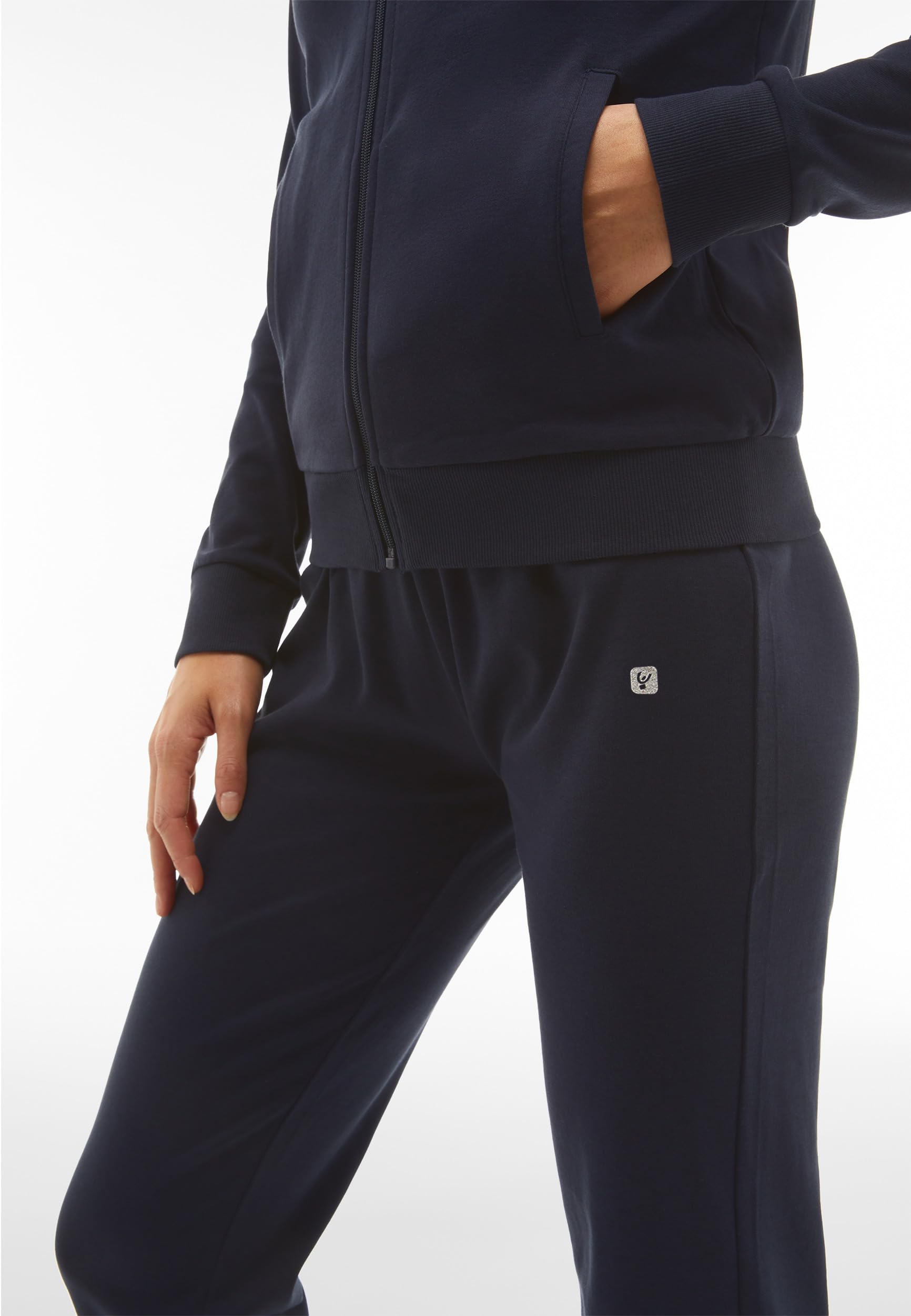 FREDDY - Tuta Donna Completa Sportiva in Cotone, Felpa Donna con Zip a Collo Alto e Pantaloni Tuta