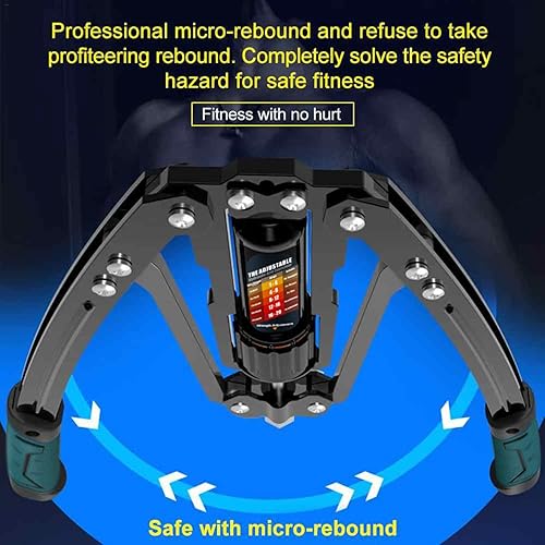 Miniatura 5 de EAST MOUNT - Ejercitador de brazo giratorio ajustable de 10 a 199 kg de potencia hidráulica, expansor de pecho para casa, equipo de entrenamiento