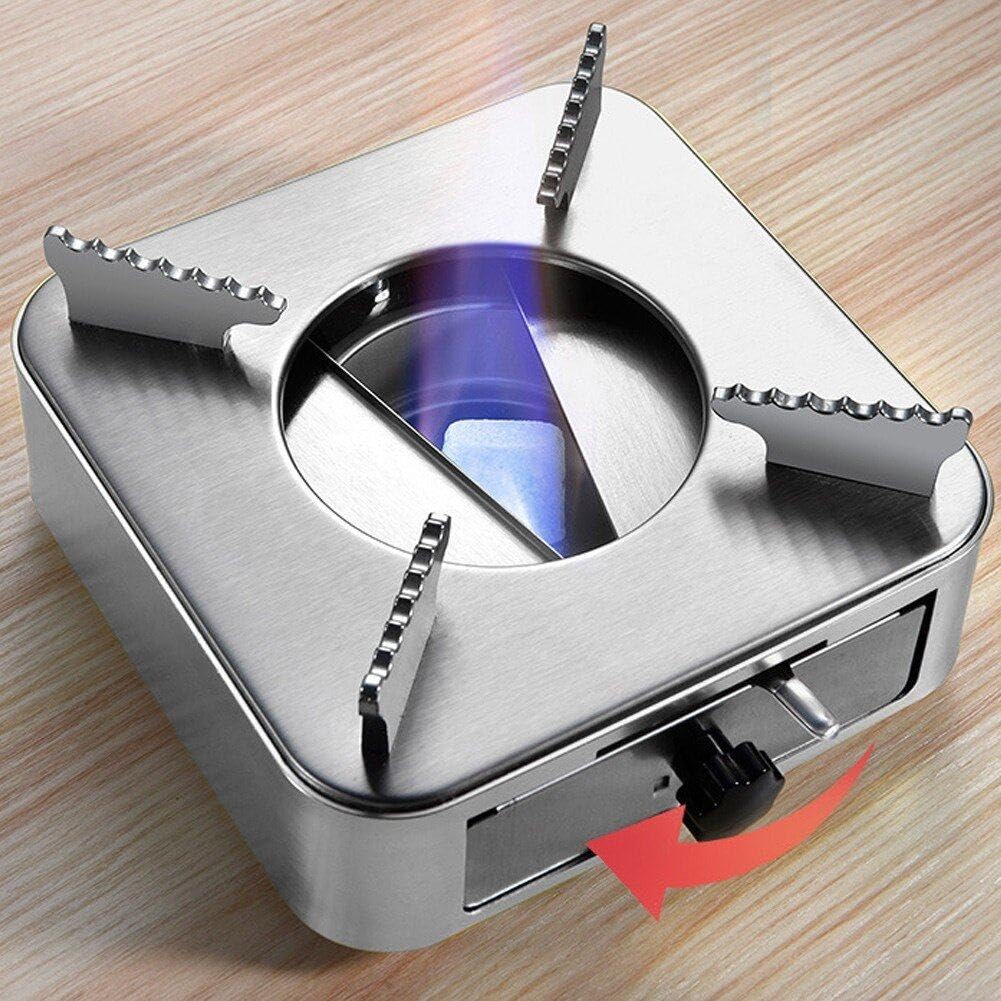 Camp Stove Backpacken, Backpacken Kachel,Kleine opvouwbare winddichte rugzakkachel voor tent - Ultralichte draagbare buitenkachel voor thuis, tuin, kamperen, picknick