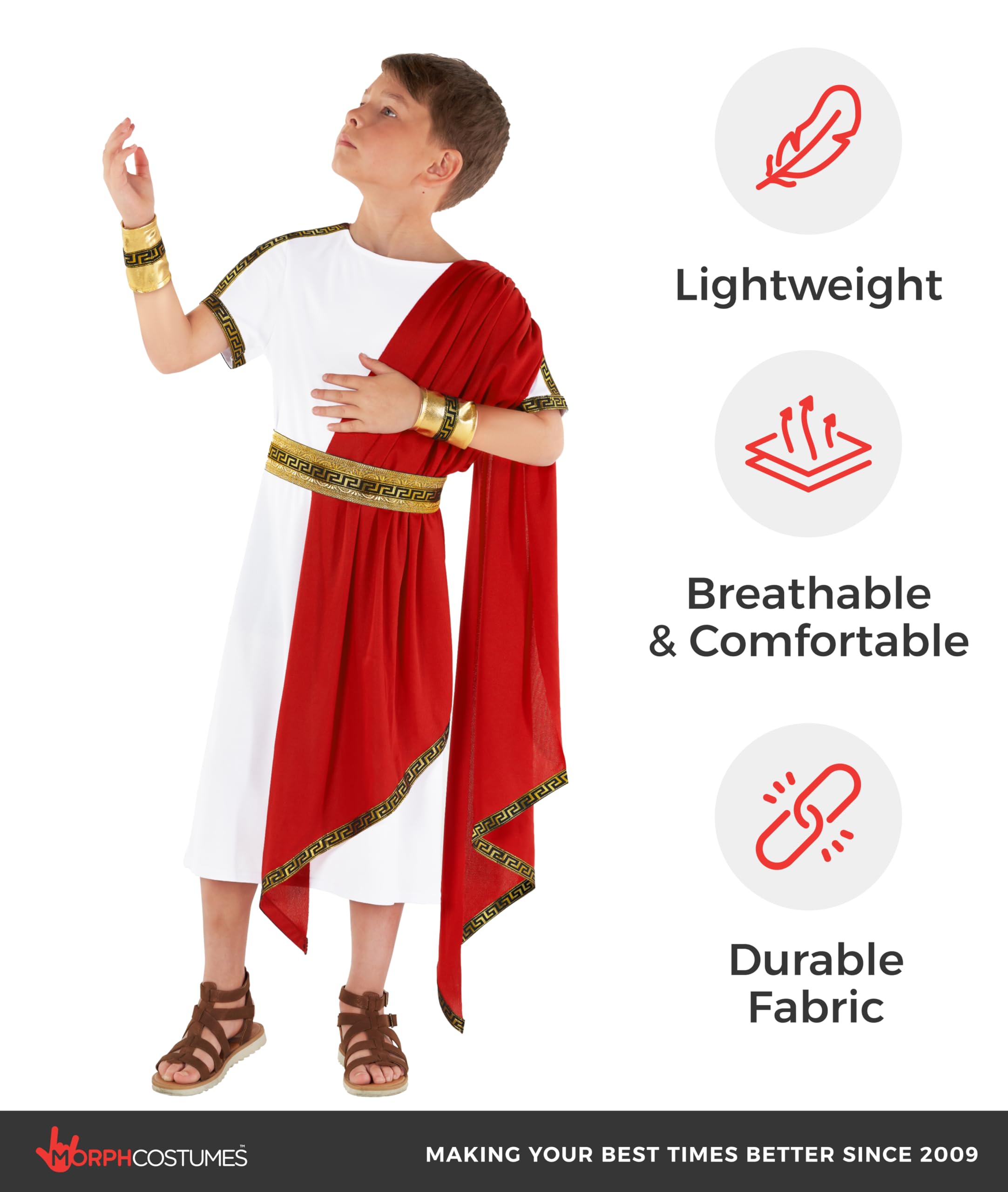 Morph Deguisement Romain Enfant, Déguisement Romain Enfant, Costume Grec Enfant, Costume Romain Enfant, Toge Romaine Garcon, Deguisement Halloween Garcon, Costume Enfant Carnaval S,M,L,XL