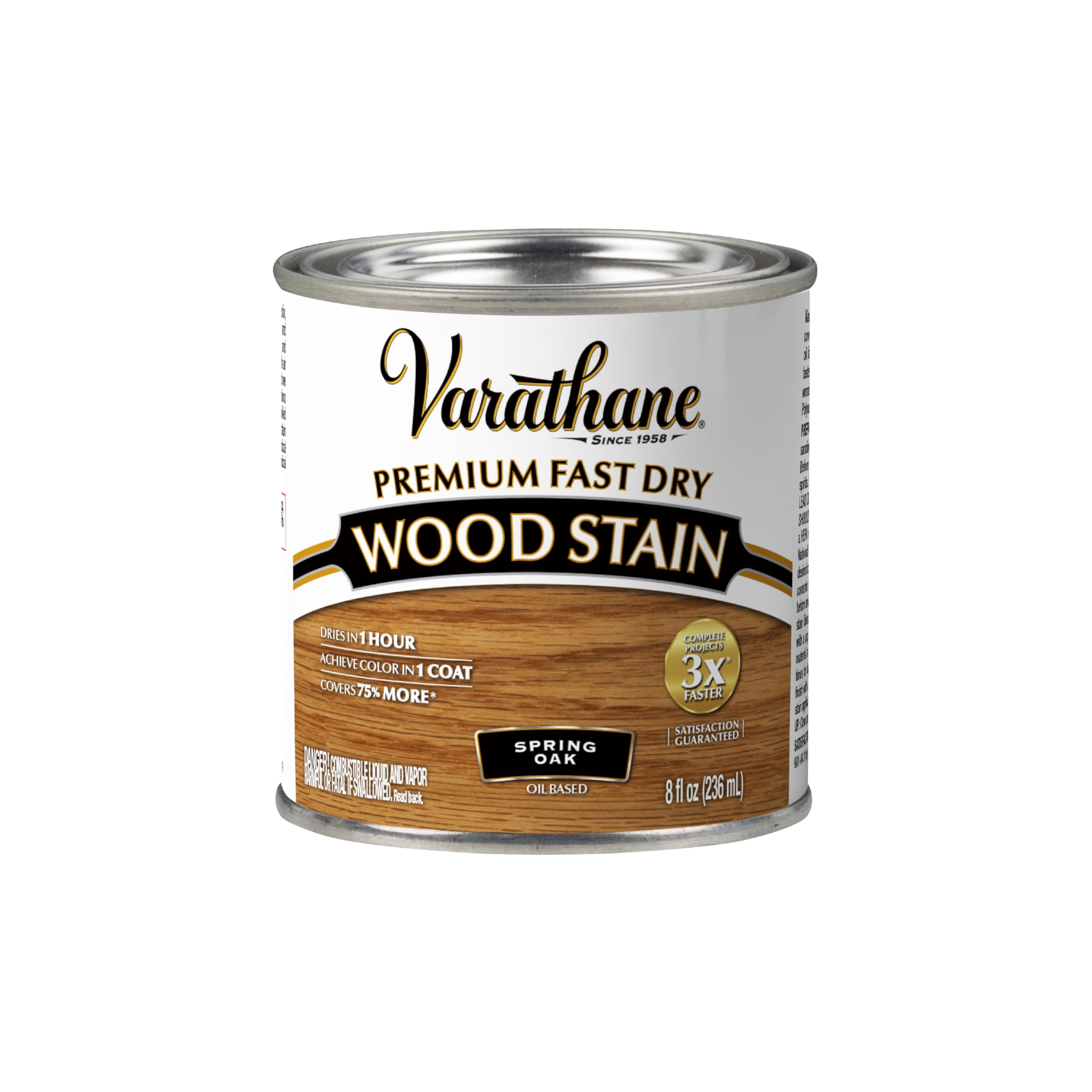 Rust-Oleum Varathane 262023 Premium Fast Dry Wood Stain, Spring Oak, (Half Pint/236ml)