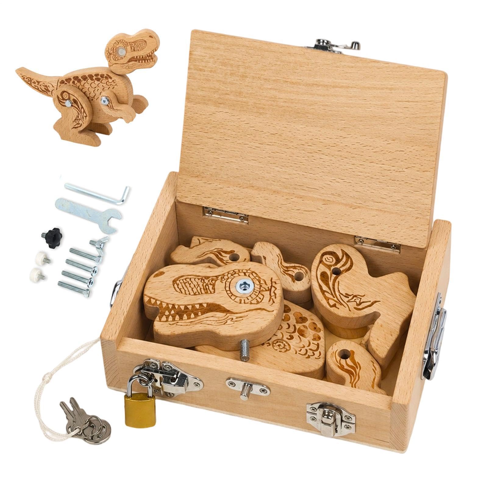 Puzzle Dinosauro in Legno da costruzione di dinosauri attività educativa