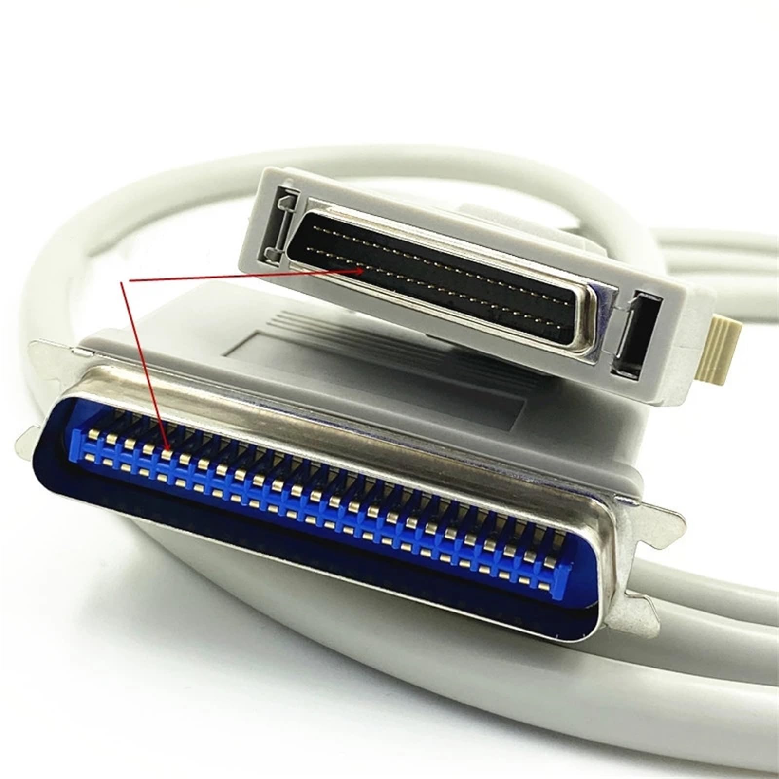 Câble SCSI HPDB50 DB50 mâle vers CN50 mâle (Grand câble de Scanner) - Clip Shrapnel(1m)