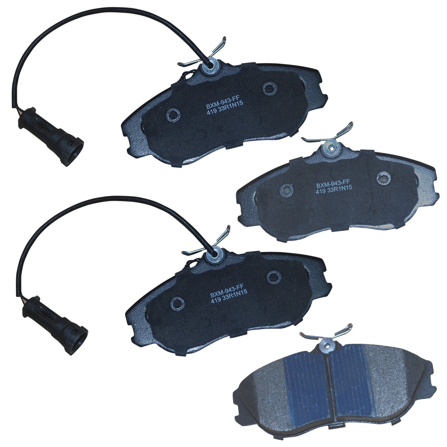 Bendix Premium SBM419 Semi-Metallic Front Brake Pads for Select Models Audi 90, 90 Quattro, 200, 200 5000, 5000 Cabriolet, Coupe S4, S6, V8 Quattro