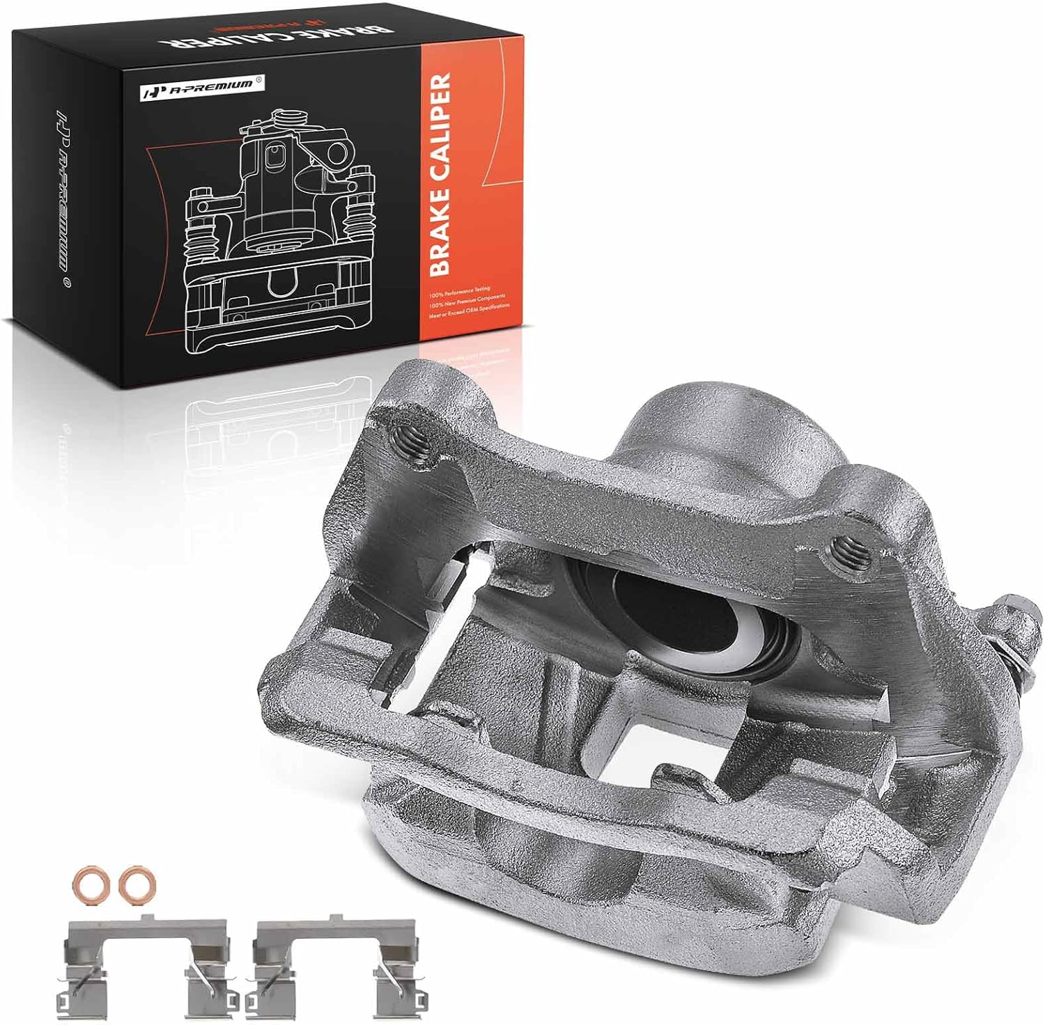 A-Premium Front Disc Brake Caliper Assembly with Bracket Compatible with Select Buick and Chevy Models - Envision 2016-2018, Camaro 2016-2019
