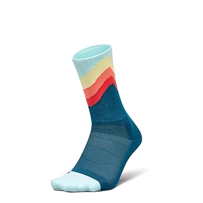 Feetures Elite Light Cushion Mini Crew Crew Cut Socks Shoes Blue Swell