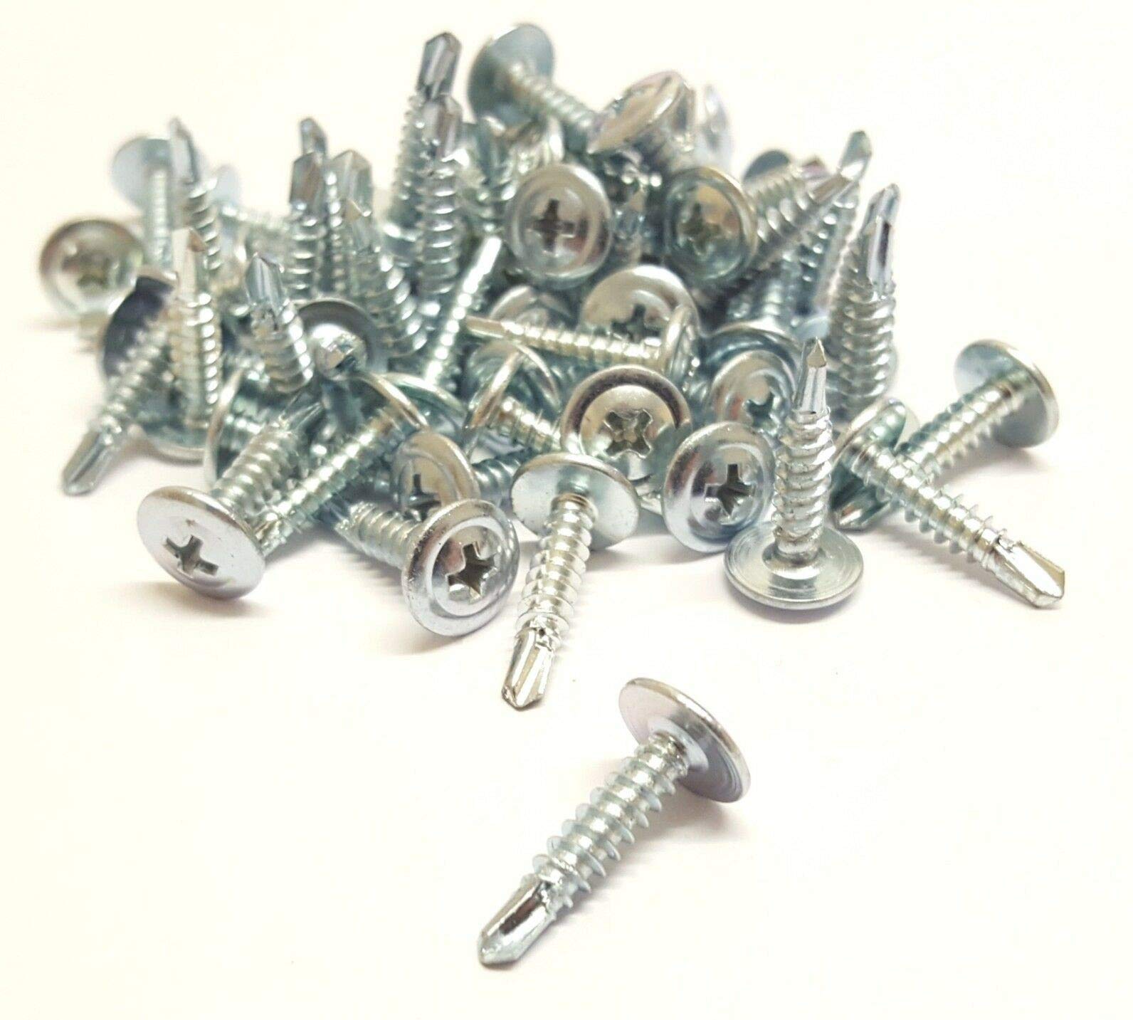 4.2mm SELF Drilling Wafer Head TEK Metal/Drywall Screws Various Lengths (Screws Size: 4.2mm x 25mm / Pack Size: 500pcs)