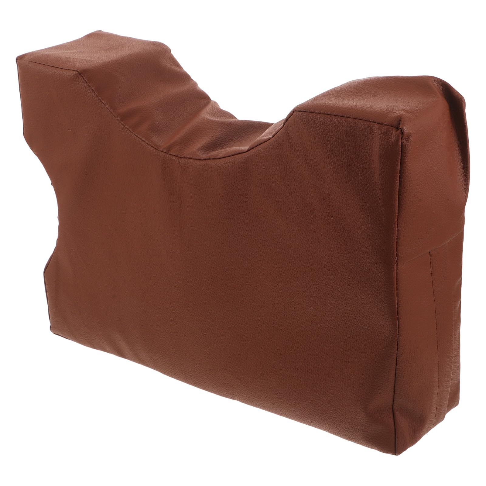TEHAUX Sgabello per Pedicure e Manicure Supporto Postura, Altezza Regolabile, Imbottitura in Spugna ad Alta Resilienza, Superficie Antiscivolo in Pelle Pu Arancione per Ufficio e Camera