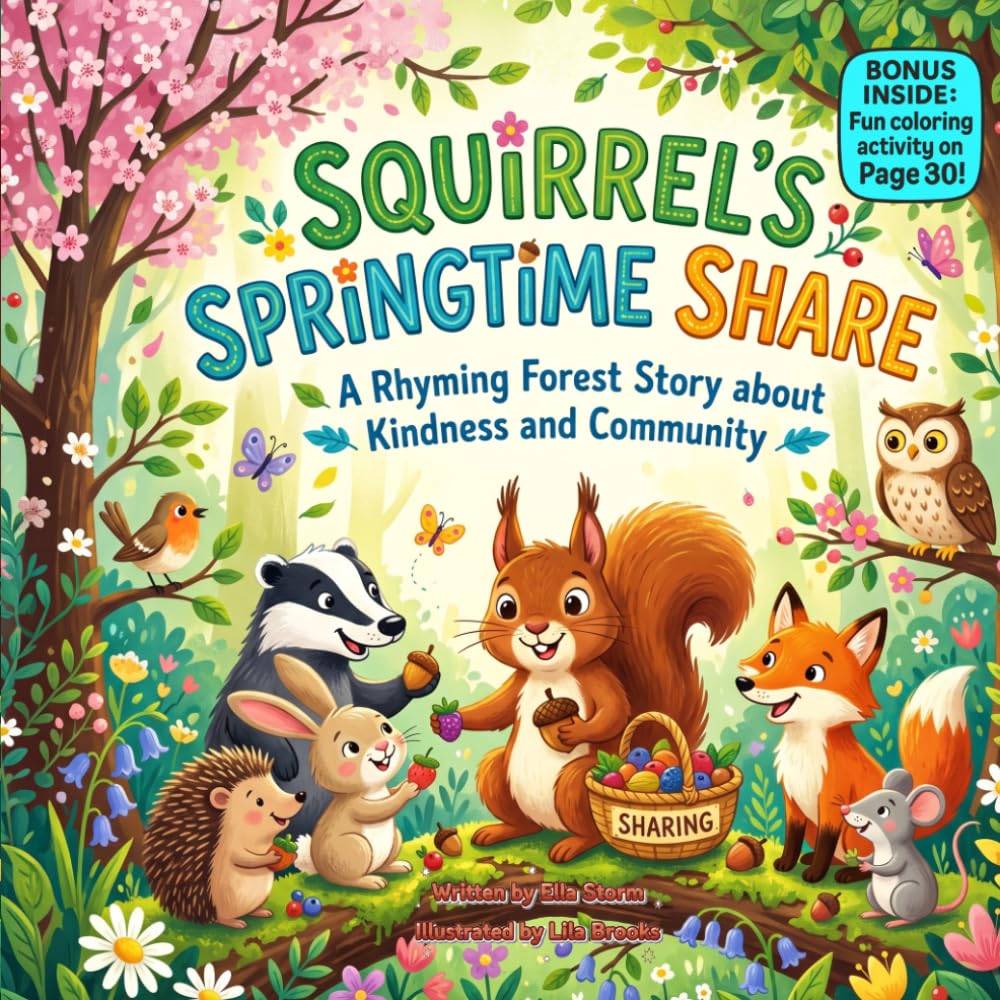 Squirrel's Springtime Share: A Rhyming Forest Story about Kindness and Community