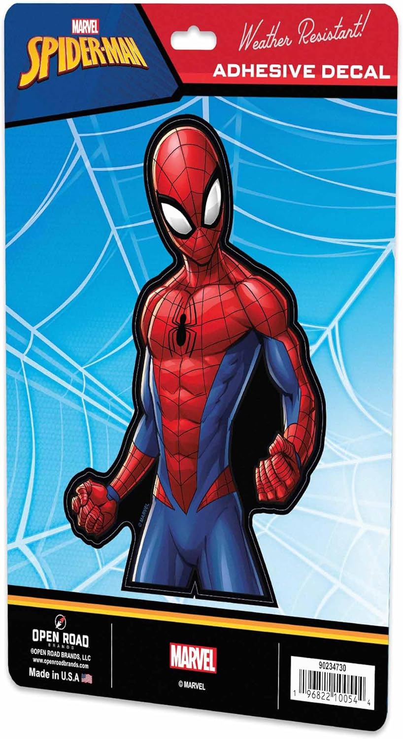 Marvel Spider-Man Character Pose Adhesive Vinyl Decal - Fun Spider-Man Sticker for Car or Truck - Image 2